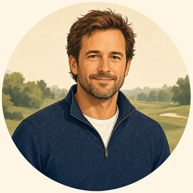 Illustrated portrait of Drew, Reserve co-curator — placeholder cartoon avatar.