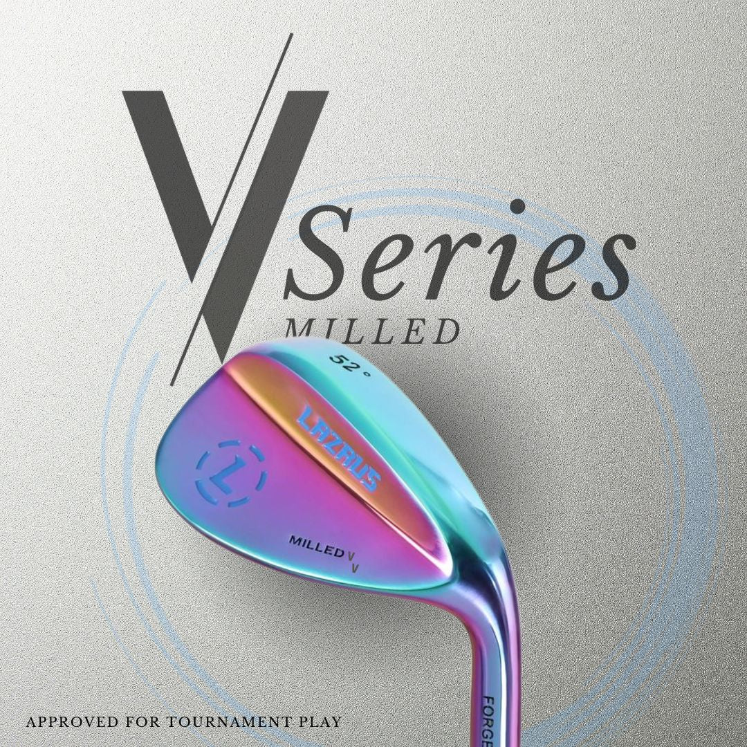 The Lazrus Milled V Wedges Set (52°, 56° & 60°)