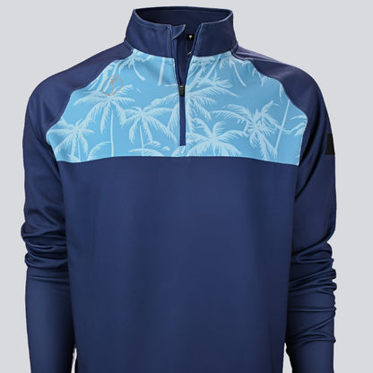 PALM BEAR IT BLUE Quarter Zip