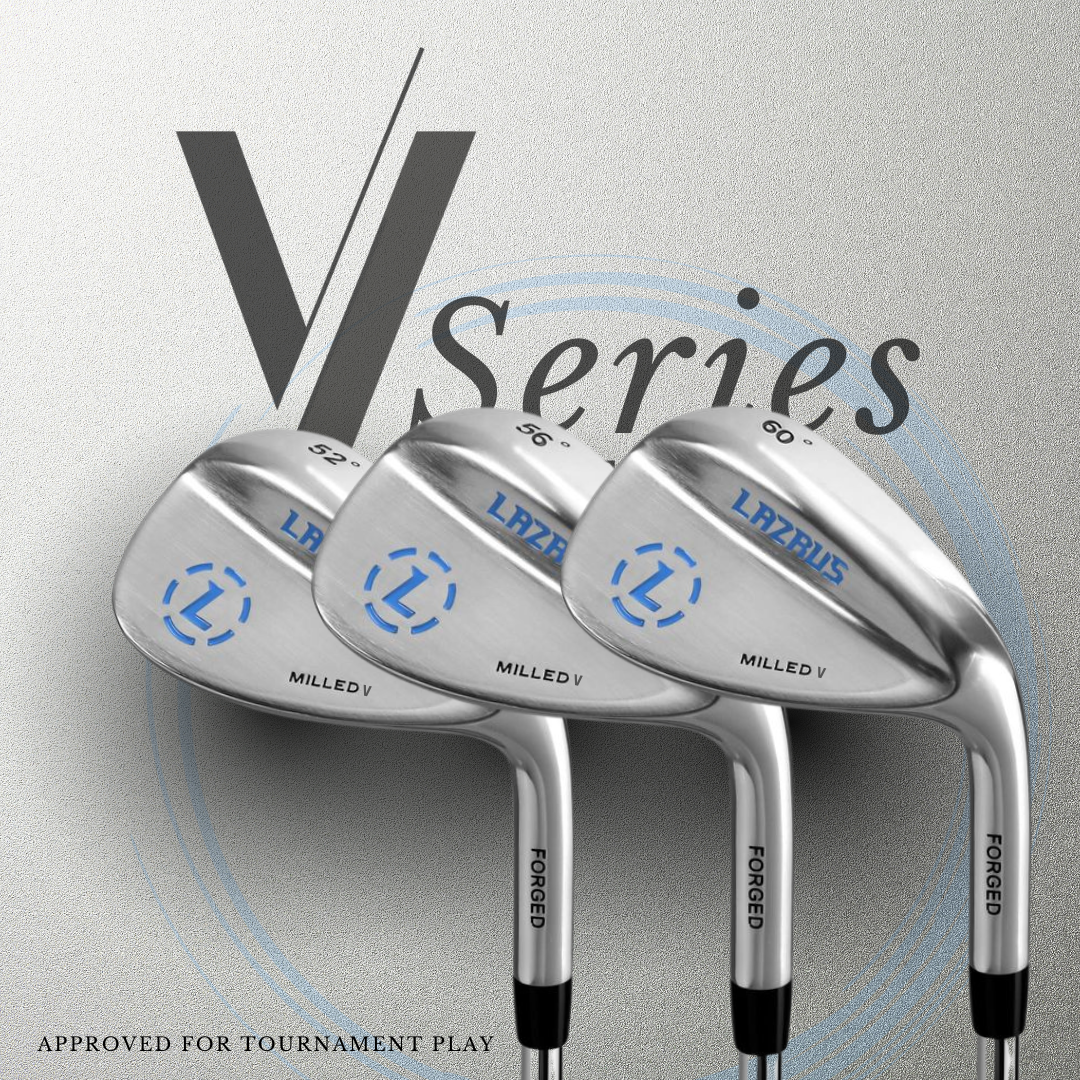 The Lazrus Milled V Wedges Set (52°, 56° & 60°)