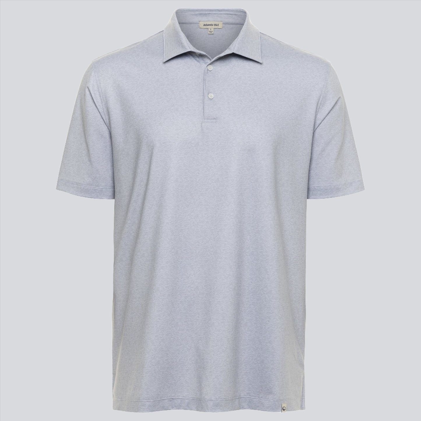 Atlantic Sol Island Polo - Mini Wave Print Gray