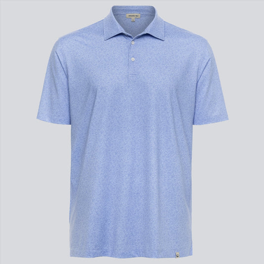 Atlantic Sol Island Polo - Mini Wave Print Blue