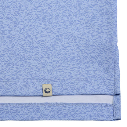 Atlantic Sol Island Polo - Mini Wave Print Blue