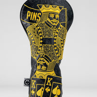 Black/Gold King of Spades - Driver Cover