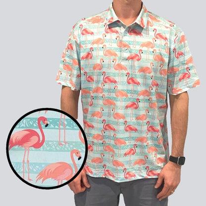 Flamingo Paradise Everyday Polo