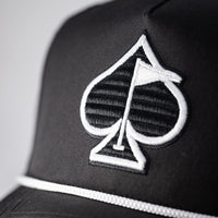 Perforated Rope Hat - Black