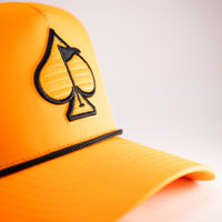 Perforated Rope Hat - Highlighter Orange