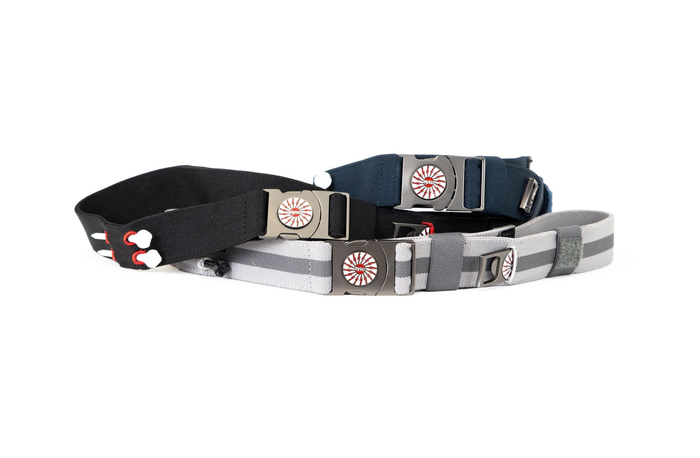 The Byrd Belt - Reversible Golf Belt Holds Tees, Marker, Divot Tool & Glove