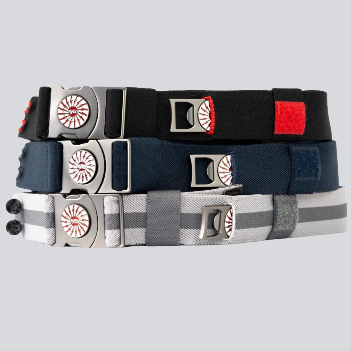 The Byrd Belt - Reversible Golf Belt Holds Tees, Marker, Divot Tool & Glove