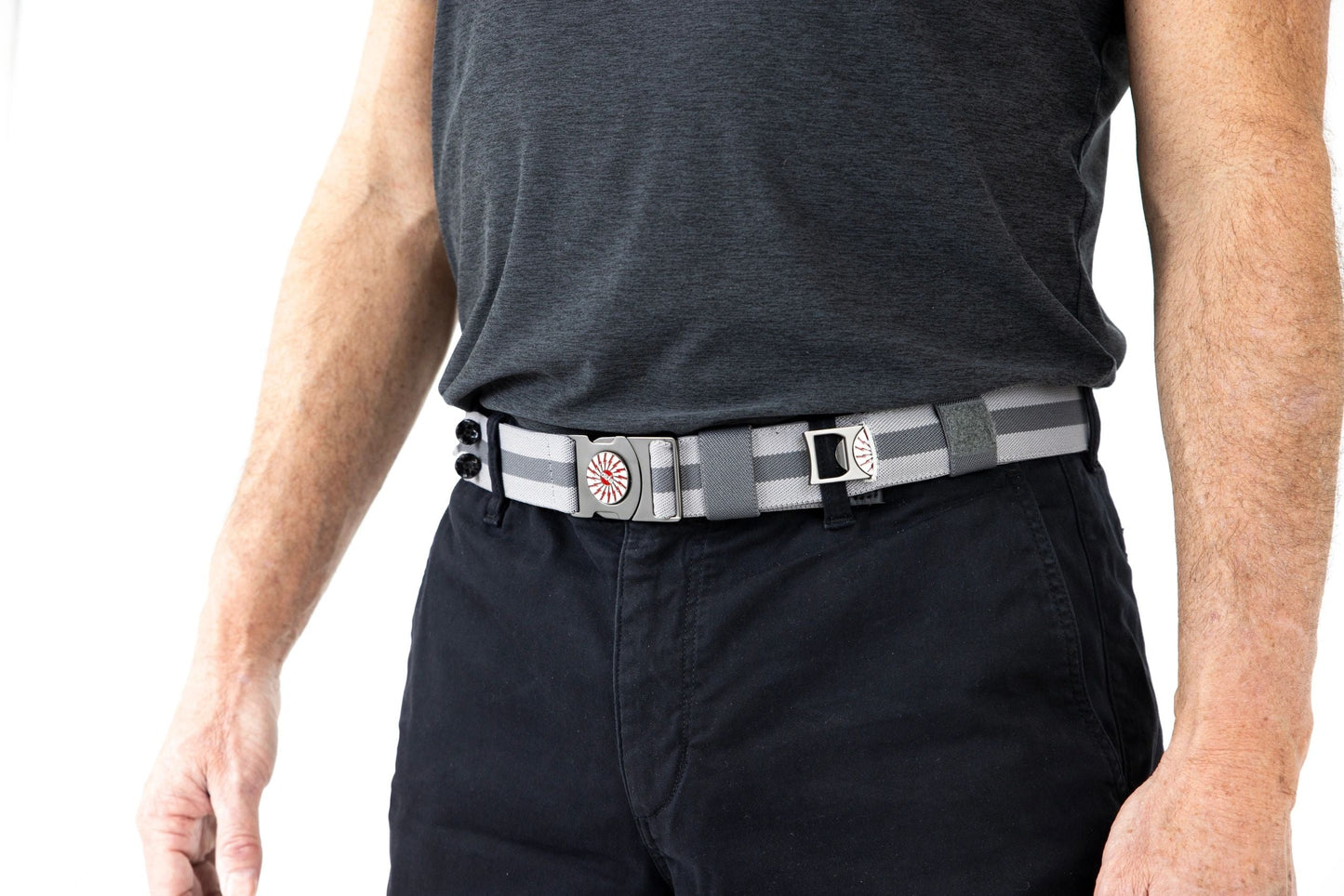 The Byrd Belt - Reversible Golf Belt Holds Tees, Marker, Divot Tool & Glove