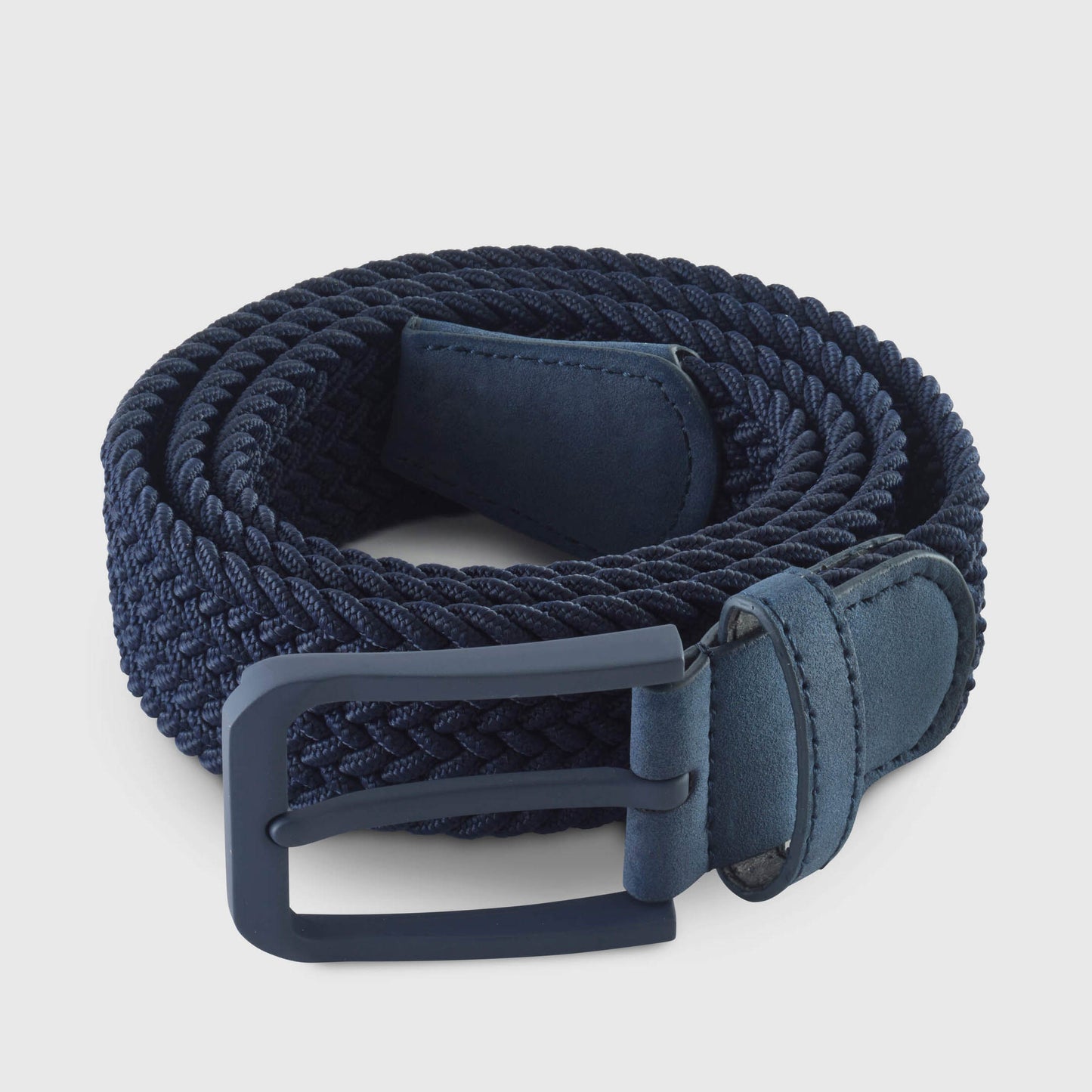 NAVY WOVEN STRETCH BELT