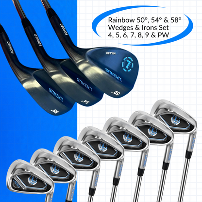 Lazrus Golf Wedges Set or Individual - Forged 50, 54, 58 | Gap, Sand, Lob Wedge (Right Hand)