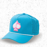Perforated Rope Hat - Baby Blue