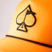 Perforated Rope Hat - Highlighter Orange