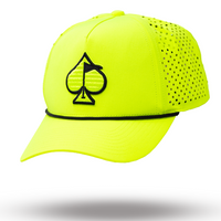 Perforated Rope Hat - Highlighter Yellow