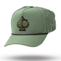 Perforated Rope Hat - Olive