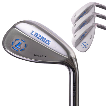 Lazrus Golf Wedges Set or Individual - Forged 50, 54, 58 | Gap, Sand, Lob Wedge (Right Hand)