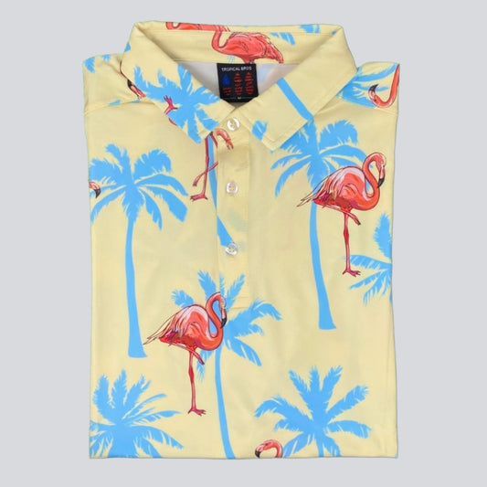 Sunny Flamingo Everyday Polo