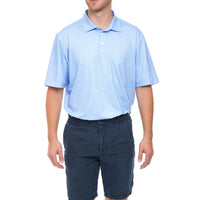Atlantic Sol Island Polo - Mini Wave Print Blue