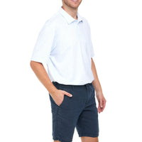 Atlantic Sol Island Polo - Mini Fish Print White