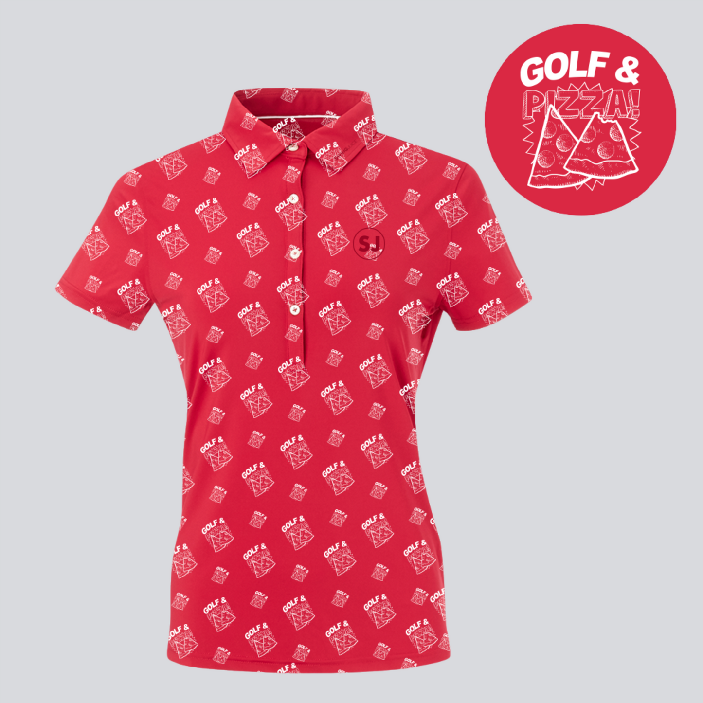 Golf & Pizza Women's Polo